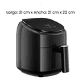 thumbnail image 5 of Freidora De Aire Digital 2 Qts Belug  Negro, 5 of 5
