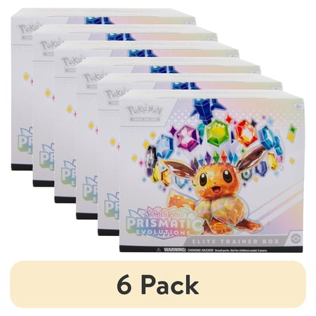(6 pack) Pokemon Scarlet & Violet - Prismatic Evolutions Elite Trainer Box