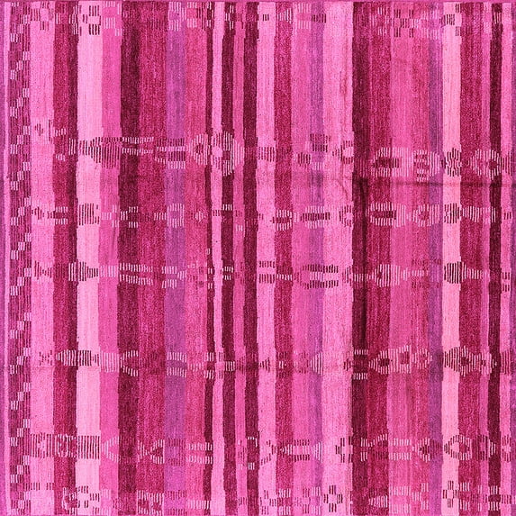 Ahgly Company Indoor Square Southwestern Pink Country Area Rugs, 7' Square