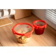 thumbnail image 2 of Genicook 2-Piece Borosilicate Glass Measuring Cup Set with Secure Snap Lids, 2 of 6