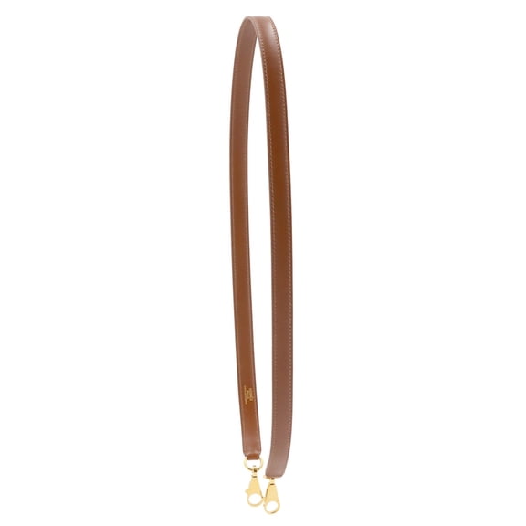 Pre-Owned Hermes Kelly Bolide Shoulder Strap, Box Calf Leather, Brown