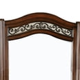 thumbnail image 2 of Wooden Mirror with Carvings and Molded Details, Brown, 2 of 5