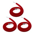thumbnail image 1 of Cuerda de barrera Control de multitudes 3pcs Shamjiam Cuerda de Cuerda de Plata Gancho de acero inoxidable Rojo, 1 of 8