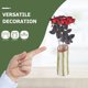 thumbnail image 5 of IFANTNG 12 rosas artificiales de imitación, decoración floral espeluznante para fiestas en interiores y exteriores, 5 of 8
