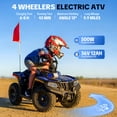 thumbnail image 2 of IVFJFV 36V 500W Electric Four Wheeler Off-Road Ride On,Dual Speed 10/15MPH,Dual Shock Absorbers,Disc Brake,LED Headlight,Max Load 143LBS, Safety Flag & Emergency Stop Switch,GREEN, 2 of 10