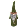 thumbnail image 2 of Cateissary Cubierta de botella de vino de Navidad sin rostro manga de hombre mayor con barba telas no tejidas sombrero de Navidad ropa cubiertas Kits de decoración para fiestas Verde, 2 of 6
