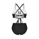 thumbnail image 4 of Conjunto de bikini tankini de color liso para mujer con parte superior y braguita de corte alto. Traje de baño de dos piezas para mujer. Trajes de baño tankini para mujer. Trajes de baño de 2 piezas p, 4 of 9