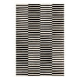 thumbnail image 3 of Unique Loom Williamsburg Collection Area Rug - Striped (6' x 9' Rectangle Black/Ivory), 3 of 7