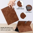 thumbnail image 4 of GSFY Case for All-New Kindle Paperwhite (12th Generation, 2024), PU Leather Wallet Auto Sleep/Wake Cover for 7" 2024 Kindle Paperwhite / Colorsoft Signature Edition & Kindle Paperwhite, Brown, 4 of 7