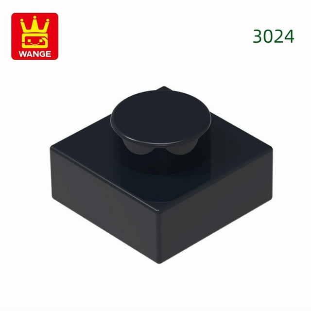 588Pcs/Lot 3024 1x1 Short 1-Hole Building Blocks Classic Base Parts Compatible with Bricks Children Toys Assembly Gift Box 75.Black about 588pcs