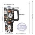 thumbnail image 2 of Halloween Ghosts with Pumpkins and Stars Tumbler with Handle and Lid,40oz Double Wall Vacuum Insulated Tumbler,Cups Gift for Women and Men, 2 of 7