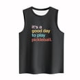 thumbnail image 4 of IT'S A GOOD DAY TO PALY PICKLEBALL Women 2024 Summer Tank Tops Loose Sleeveless T-Shirt Casual Crewneck Tunic Blouses, 4 of 4
