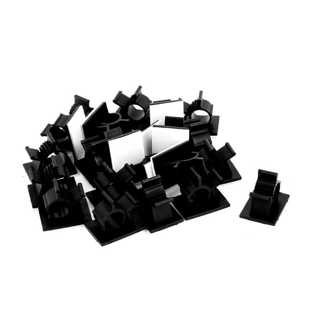 22Pcs Selfadhesive Wire Cable Tie Clamp Sticker Clip Holder Fixer