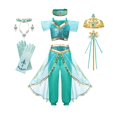 thumbnail image 1 of Disney-vestido de princesa Jasmine Aurora para niños, disfraz de Elsa, Peach, sirena, Halloween, graduación, Cenicienta Fivean unisex, 1 of 2