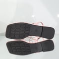 thumbnail image 4 of Xfvqtps Women Strappy Sandals Flat Slip on Open Square Toe Crisscross Summer Sandals Casual Shoes Walking Sandals, 4 of 9