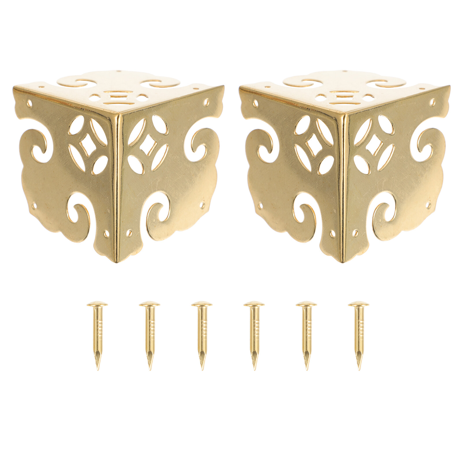 2 Sets Antique Box Corner Protector Case Corner Protector Box Corner