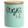 thumbnail image 4 of DII Kitchen Accessories Retro Collection, Ceramics, Canister Set, Aqua, 3 Piece, 4 of 8