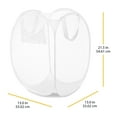 thumbnail image 5 of Whitmor Pop & Fold Laundry Sorter Hamper - White - Adult Use, 5 of 5
