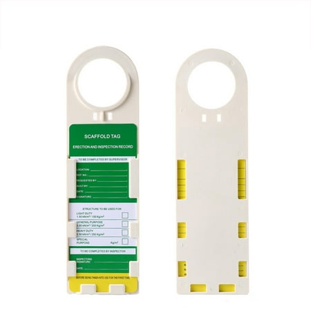 

Kironypik Pack of 10 Scaffold Holder Tags ABS Safety Warning Signs Maintenance Prohibit Use Scaffolding Equipment Security Accessories Kit
