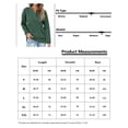 thumbnail image 6 of Rosvigor Sweatshirts for Women Henley Shirts Casual Long Sleeve Ribbed Tunic Button Up Tops, 6 of 6
