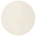 thumbnail image 2 of SAFAVIEH August Carlene Solid Plush Shag Area Rug, Ivory, 11' x 11' Round - Large - Modern Design, Ivory, Non-Shedding & Easy Cleaning, Ultra Plush Thick Pile, Ideal for Living Room, Bedroom, 2 of 9