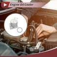 thumbnail image 2 of Enfriador de aceite del motor Unique Bargains para Nissan Sentra 2007-2008, enfriador de aceite de transmisión con 1 juego de juntas O-ring No.59240340, aleación de aluminio, tono plateado, 1 juego, 2 of 6