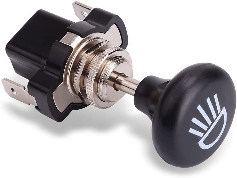 10L0L Universal Golf Cart Headlight Push Pull Switch Button for Club