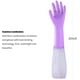 thumbnail image 2 of Guantes de limpieza reutilizables para lavar platos sin látex, puño largo, forro de algodón, guantes de cocina (morado, mediano) Fason WMPH-693, 2 of 4