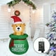 thumbnail image 2 of Inflables navideños mejorados con luces LED para patio, césped, jardín interior SM SunniMix Juguetes hinchables, 2 of 7