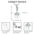 thumbnail image 2 of Birthstone Personalized Pearl Cremation Jewelry for Ashes, Urn Necklace Urn Jewelry Ashes Holder for Women Ashes Keepsake (1PC April Stone), 2 of 7