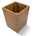 thumbnail image 5 of Teak Waste Basket Large, 5 of 5