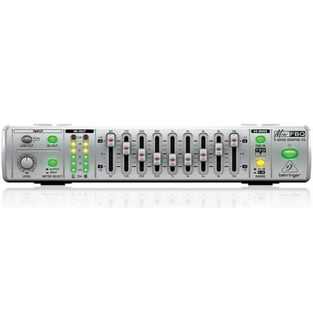 Connect Graphic Equalizer - Behringer MINIFBQ FBQ800 Ultra-Compact 9-Band Graphic Equalizer with FBQ