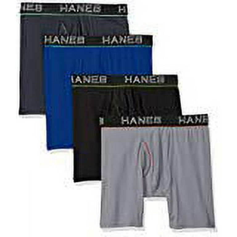 Hanes Ultimate Men's Ultra Lightweight Breathable Mesh Boxer Briefs 4-Pack  : : Clothing, Shoes & Accessories