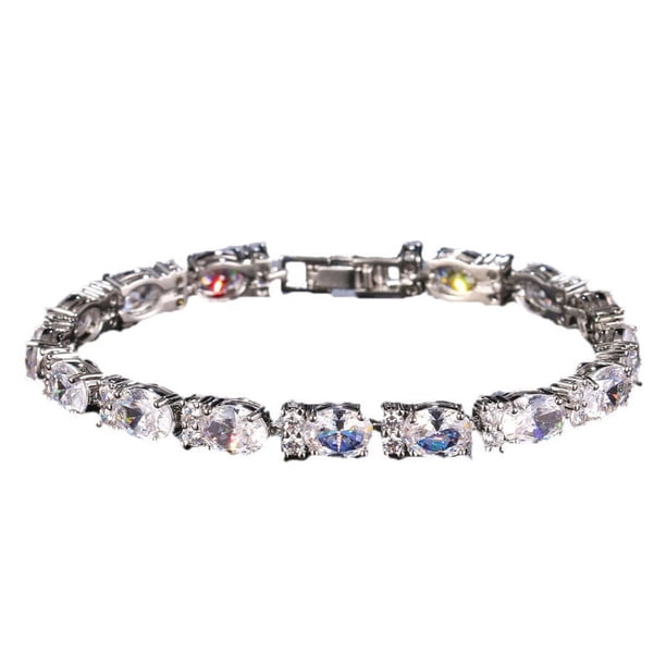 Pulseras de tenis para las mujeres Múltiples colores Pulseras Birthstone Pulseras de plata esterlina Pulseras de tenis Charm Joyería fina Joyería de cumpleaños para las mujeres mamá