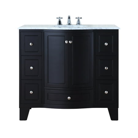 Stufurhome 40 inch Grand Cheswick Espresso Single Sink ...