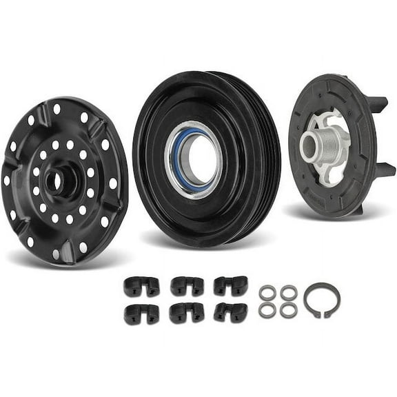 A/C Compressor Clutch Kit One Set - Compatible with 2007 - 2012 Toyota Yaris 2008 2009 2010 2011