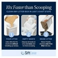 thumbnail image 2 of SiftEase Sifting Litter Box Cleaner, 16 x 14 x 10.5 Inches, Dark Grey - 1 Pack, 2 of 9