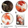thumbnail image 3 of Designart "Crimson Maple Serenity Japanese Artistry II" Floral Floater Framed Wall Art Living Room, 3 of 7