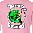 thumbnail image 4 of Inktastic I'd Rather Be Fishing Long Sleeve Youth T-Shirt, 4 of 5