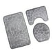 thumbnail image 3 of de 3 alfombrillas de antideslizantes para , alfombra de en apariencia de U, alfombrilla y inodoro Gris del corazón, 3 of 9
