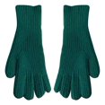thumbnail image 1 of 1 Pair Women Gloves Knitted 2-Fingerless Touchscreen Stretchy Soft Wrist Hands Protection Solid Color Winter Thermal Women Motorcycle Riding Gloves for Outdoor, 1 of 10