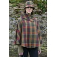 thumbnail image 4 of Mucros Weavers Irish Plaid Poncho for Women Made in Ireland 100% Irish Wool Tweed, 4 of 6