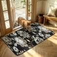 thumbnail image 3 of Lahome 2x4 Floral Black Small Runner Rug Non-Slip Low-Pile Entryway Runner Rug Throw Stain Resistant Kitchen Rugs, Paisley Print Accent Carpet Runners for Bedroom Bathroom, 3 of 9