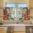 thumbnail image 2 of Yayeee Kitchen Curtains Tier Set of 2 Light Filtering 57"x36" Over Sink Window Panels, Red Tomatoes, 2 of 7