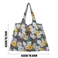 thumbnail image 3 of Eco-Friendly Reusable Shopping Bag with Cute Cat Print, Foldable and Portable Tote Bag for Groceries, Market, and Everyday Use, Lightweight and Storage-Friendly Design, 3 of 3