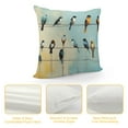 thumbnail image 4 of Fenyluxe Birds Sky Sunlight Pillow Covers for Couch Sofa Indoor Outdoor Pillow Case Short Plush All Season Zipper Closure 1PC 18x18in, 4 of 5