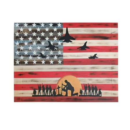 

Mnjin Novelty Independence Pendant Day American Rustic Gift Decor Home Flag Decoration Home Decor Multicolor