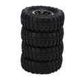 thumbnail image 2 of 4 llantas de goma de 55 mm y 8 agujeros para coche RC Axial SCX24 1/24, color negro., 2 of 14