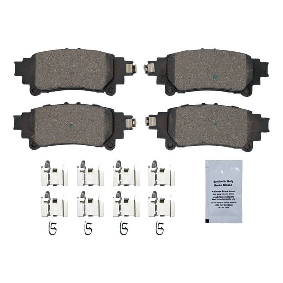 HUSCH Rear Ceramic Brake Pads Kit D1391 Fit For Lexus GS200t 2016-2017, For GS300 2018-2019, For GS350 2013-2020