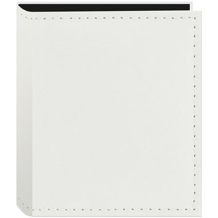 Pioneer PIONEER 1UP SEWN LEATHERETTE INSTANT PHOTO ALBUM 4.75"X6.37"-White